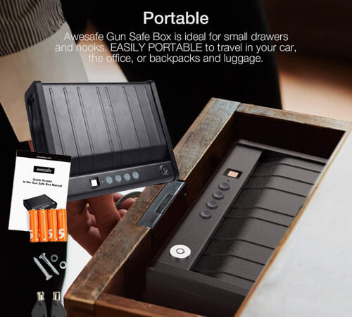 Home Safe with Fingerprint Identification and Biometric Lock $44.50 After Code (Reg. $129) + Free Shipping