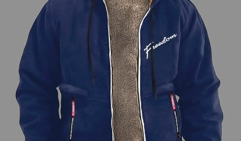 Men's Freedom Graphic Fleece Jacket for $18 + $6 shipping