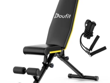 Doufit Flat Weight Bench for $46 + free shipping