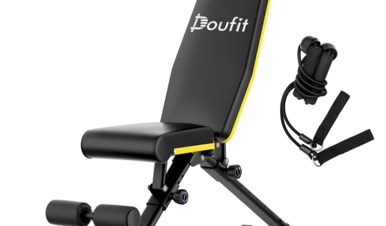 Doufit Flat Weight Bench for $46 + free shipping