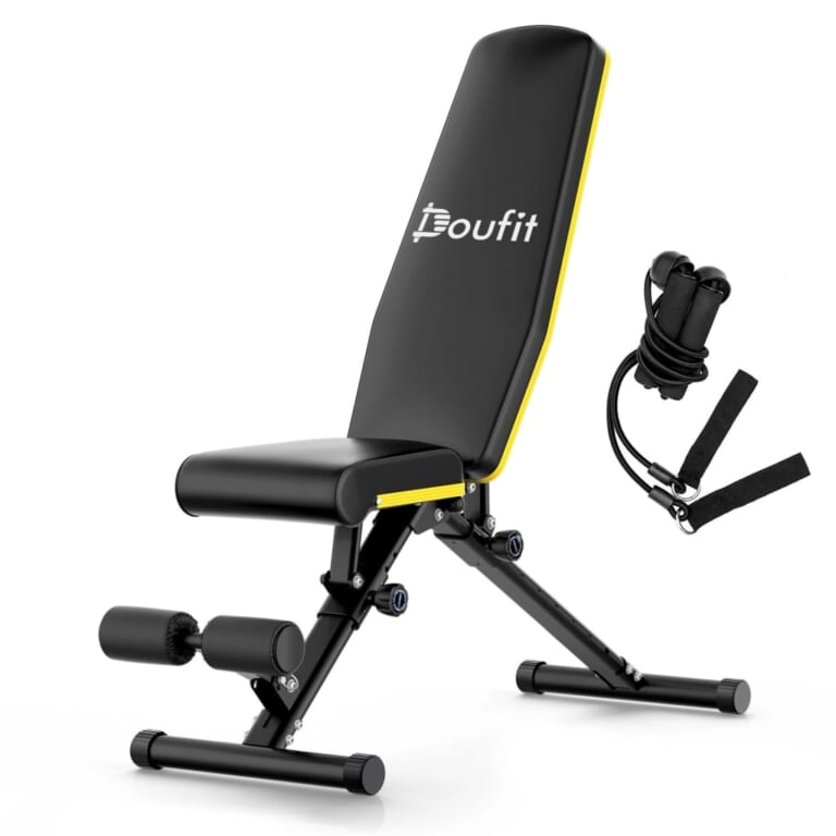 Doufit Flat Weight Bench for $46 + free shipping