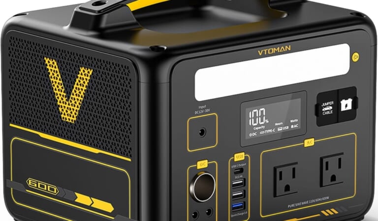 Vtoman 640Wh Portable Power Station for $310 + free shipping