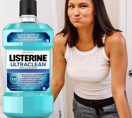 Listerine Ultraclean Oral Care Antiseptic Mouthwash, Cool Mint, 1.5-Liter $5.34 (Reg. $9)