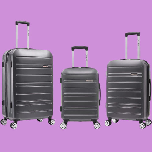 Rockland Irvine Hardside Spinner Wheel 3-Piece Luggage Set $120.75 Shipped Free (Reg. $300) – 19″, 23″, and 27″ – 4 Colors