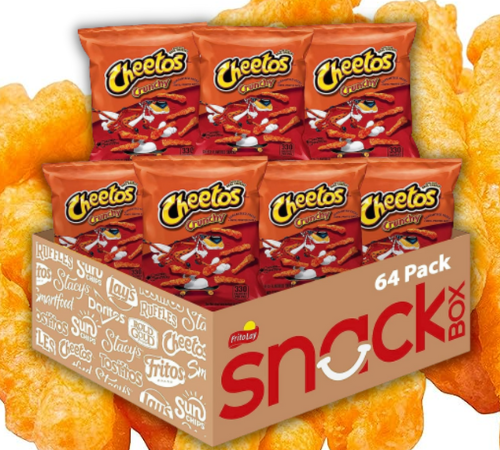 Cheetos 64-Pack Crunchy Cheese Flavored Snacks as low as $25.65 Shipped Free (Reg. $38.36) + Free Shipping – 40¢/2 Oz Bag