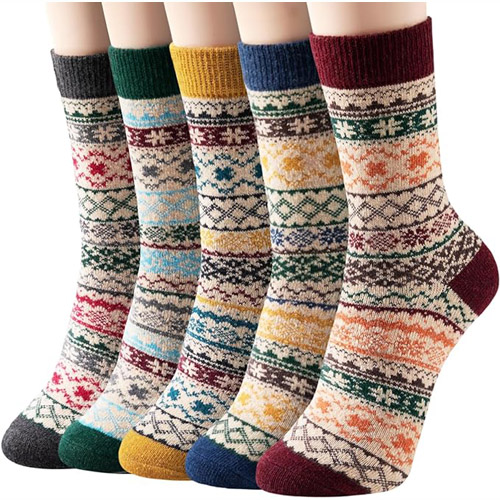 Vintage Wool Socks for Women, 5-Pairs $7.49 After Code (Reg. $14.99) – $1.50/Pair