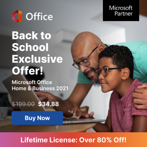 Get Microsoft Office Home & Business Lifetime License for just $34.88 – 84% off!