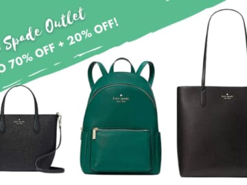 Up to 70% Off Kate Spade Outlet + EXTRA 20% Off Select Items