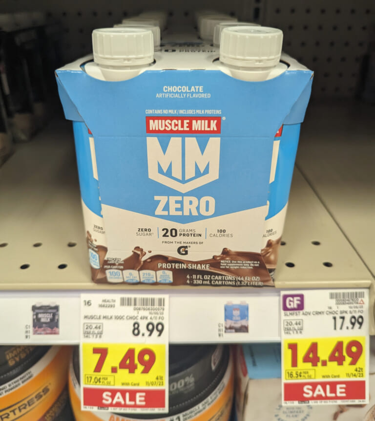 Muscle Milk Protein Shake 4-Pack As Low As $3.75 At Kroger (Regular Price $8.99)