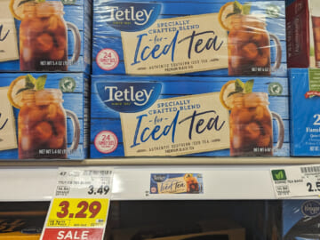 Tetley Tea Coupon Makes 24-Count Box Just $2.29 At Kroger