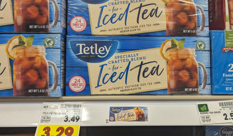 Tetley Tea Coupon Makes 24-Count Box Just $2.29 At Kroger