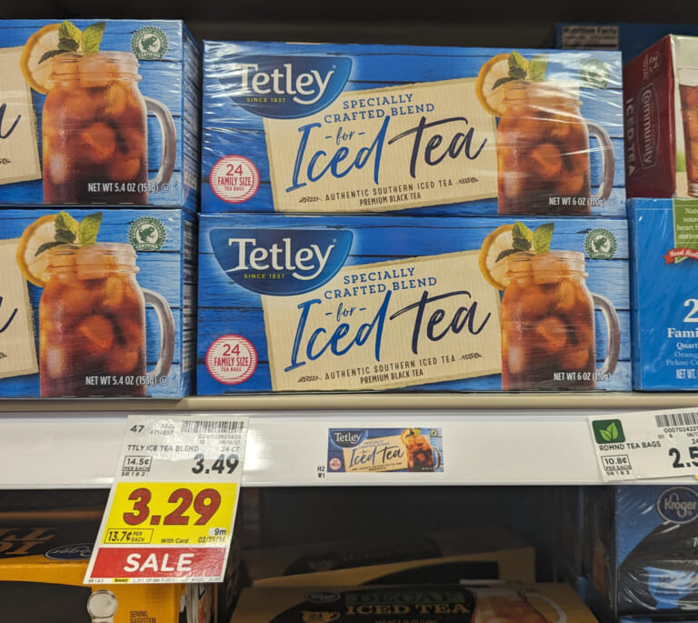 Tetley Tea Coupon Makes 24-Count Box Just $2.29 At Kroger