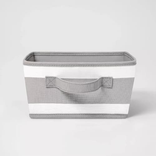 Pillowfort Canvas Striped Kids' Bin