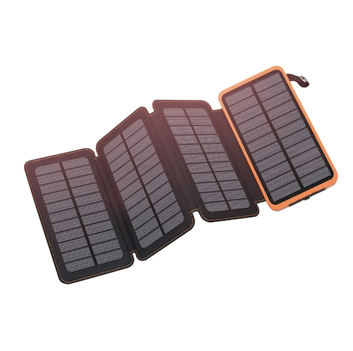 Portable 25,000mAh Power Bank with 4 Foldable Solar Panels only $29.99 shipped (Reg. $100!)