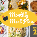 Southern Savers FREE November 2023 Monthly Meal Plan