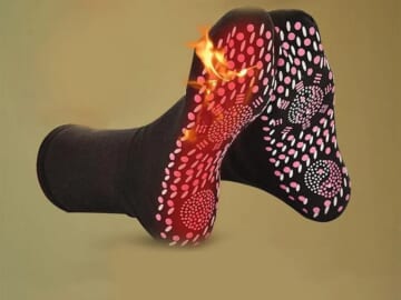 Tourmaline Acupressure Self-Heating Shaping Socks for $9 for 3 + free shipping