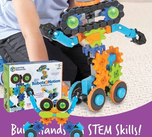 Learning Resources Robots in Motion Building 116-Piece Set $22.49 (Reg. $45) – STEM Toys