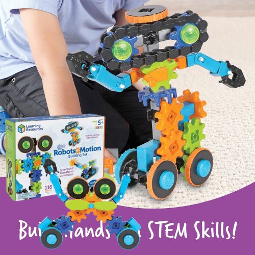 Learning Resources Robots in Motion Building 116-Piece Set $22.49 (Reg. $45) – STEM Toys