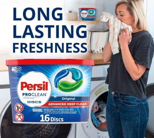 Persil ProClean Discs Original Laundry Detergent, 16-Count as low as $3.53 After Coupon (Reg. $9.79) + Free Shipping – $0.22/Disc