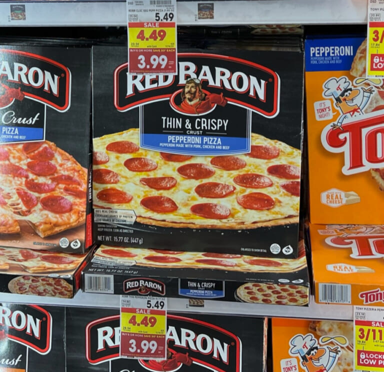 Red Baron Pizzas As Low As $3.49 At Kroger