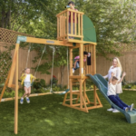 KidKraft Hawk Tower Wooden Swing Set