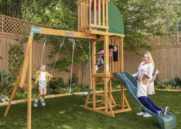 *HOT* KidKraft Hawk Tower Wooden Swing Set only $188 shipped (Reg. $500!)