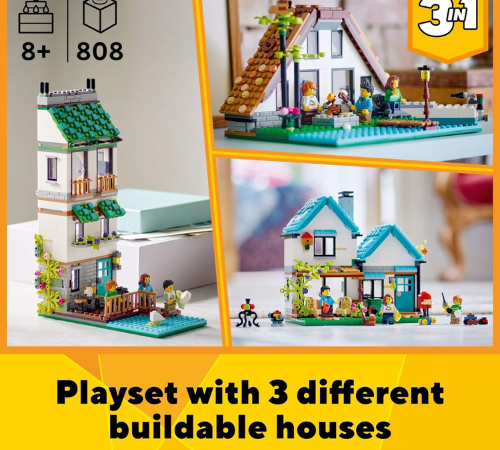 LEGO Creator 808-Piece 3-in-1 Cozy House Building Kit $47.99 Shipped Free (Reg. $60)