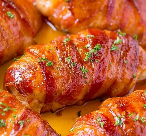 bacon wrapped chicken