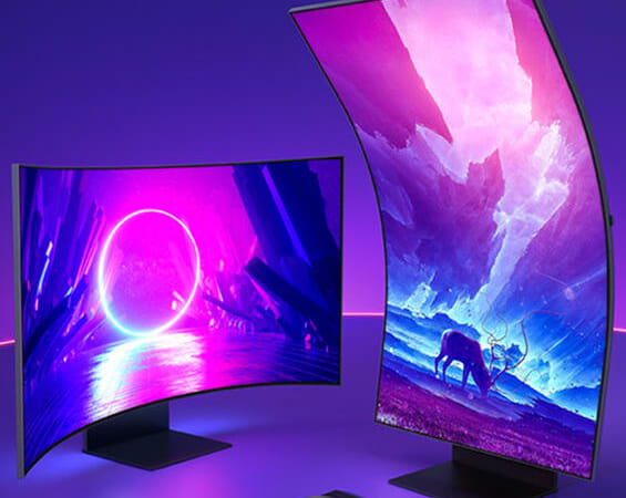 Samsung Odyssey Ark 55" 4K HDR 165Hz Curved FreeSync Quantum Mini-LED Rotating Monitor for $1,800 + free shipping