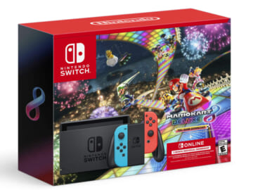 Nintendo Switch Mario Kart 8 Deluxe Console Bundle for $300 + free shipping