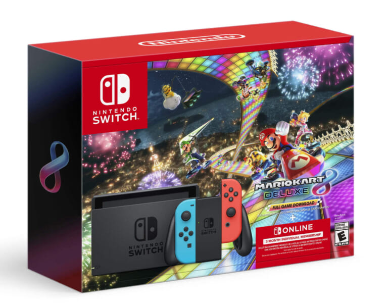 Nintendo Switch Mario Kart 8 Deluxe Console Bundle for $300 + free shipping