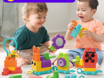 Mega Bloks Fisher Price 30-Piece Sensory Building Blocks Move N Groove Caterpillar Train $10.49 (Reg. $22) – LOWEST PRICE