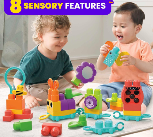 Mega Bloks Fisher Price 30-Piece Sensory Building Blocks Move N Groove Caterpillar Train $10.49 (Reg. $22) – LOWEST PRICE