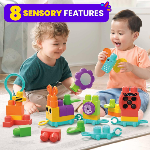 Mega Bloks Fisher Price 30-Piece Sensory Building Blocks Move N Groove Caterpillar Train $10.49 (Reg. $22) – LOWEST PRICE