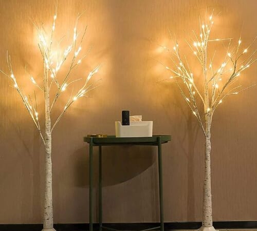 4-FT Lighted Birch Tree, 2-Pack $38.39 After Coupon (Reg. $63.99) + Free Shipping – $19.20 Each