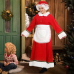 Mrs. Claus Costume 5-Piece Set $35.99 After Coupon + Code (Reg. $100) + Free Shipping –  2 Colors