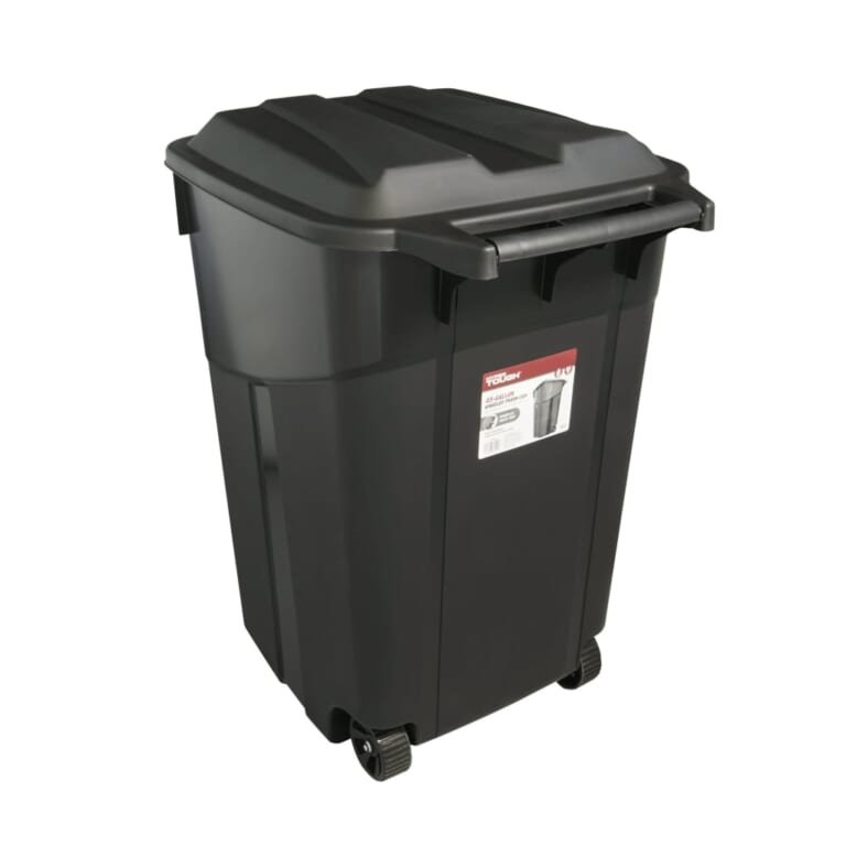 Hyper Tough 45-Gallon Wheeled Heavy Duty Plastic Garbage Can for $30 + free shipping w/ $35