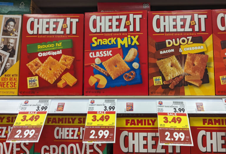 Cheez-It Crackers As Low As $2.49 At Kroger