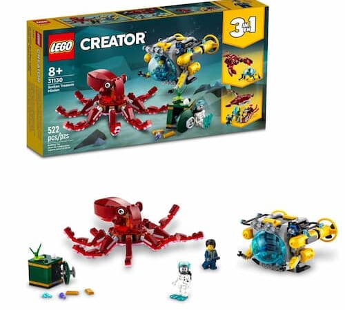 LEGO Creator Sunken Treasure Mission Submarine only $20.99 (Reg. $35!), plus more!