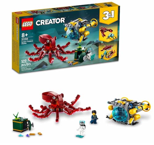 LEGO Creator 3 in 1 Sunken Treasure Mission Submarine Toy