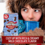 Swiss Miss Hot Cocoa Mix Packets (Milk Chocolate), 50-Count as low as $4.46 when you buy 4 (Reg. $8) + Free Shipping – $0.90/ Packet, Each packet makes an 8oz mug