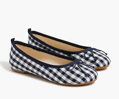 J.Crew Factory Girls' gingham flats