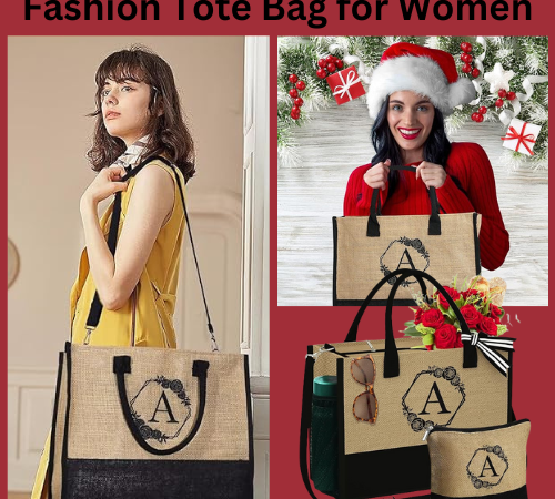 Initial Jute Tote Bag & Makeup Bag $11.70 After Code (Reg. $26) – Personalized Gifts for Women