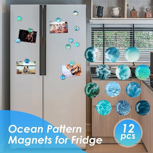 Ocean Pattern 12-Piece Glass Refrigerator Magnets $5.49 After Coupon + Code (Reg. $16) – 46¢ each