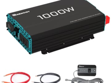 Renogy 1,000W 12V Pure Sine Wave Inverter for $160 + free shipping