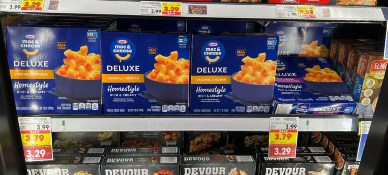 Frozen Kraft Deluxe Macaroni & Cheese As Low As $2.04 At Kroger