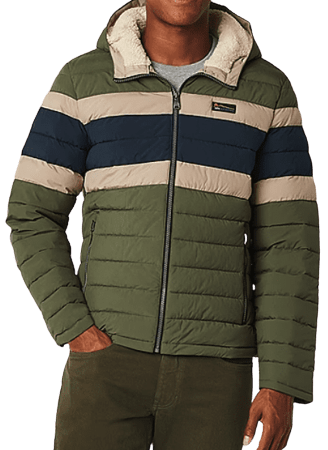 Halitech Men's Water Resistant Lined Midweight Bomber Puffer Jacket for $48 + free shipping w/ $75