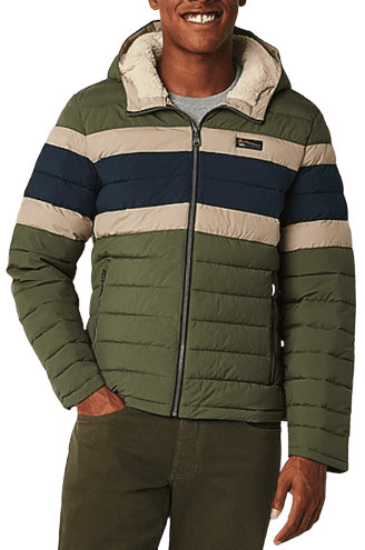 Halitech Men's Water Resistant Lined Midweight Bomber Puffer Jacket for $48 + free shipping w/ $75