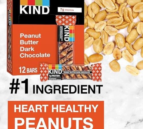 KIND Peanut Butter Dark Chocolate Nut Bars, 12-Count as low as $8.07 After Coupon (Reg. $13.46) + Free Shipping – $0.67/Bar