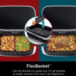 Ninja Foodi 6-in-1 DualZone FlexBasket Air Fryer $99.99 Shipped Free (Reg. $180) – with 7-QT MegaZone & Basket Divider, Lowest price in 30 days